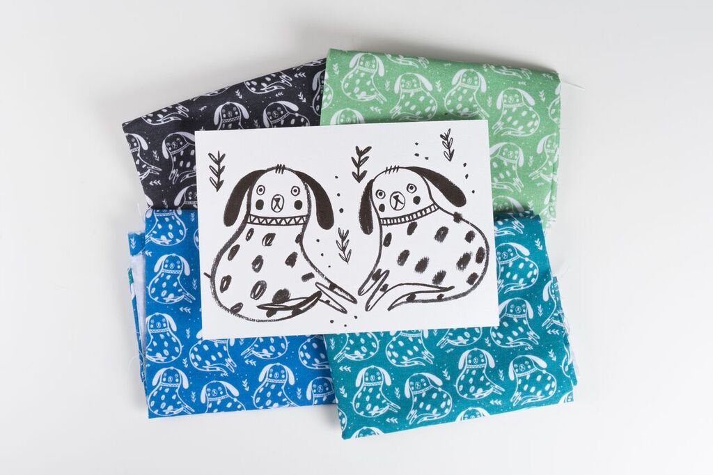 Jenna Lee Alldread, screen printed products available in The Art House Shop