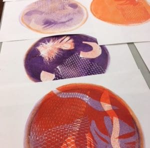 Pop Arts Gelli Printing workshop at The Art House