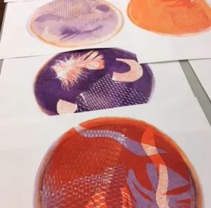 Pop Arts Gelli Printing workshop at The Art House