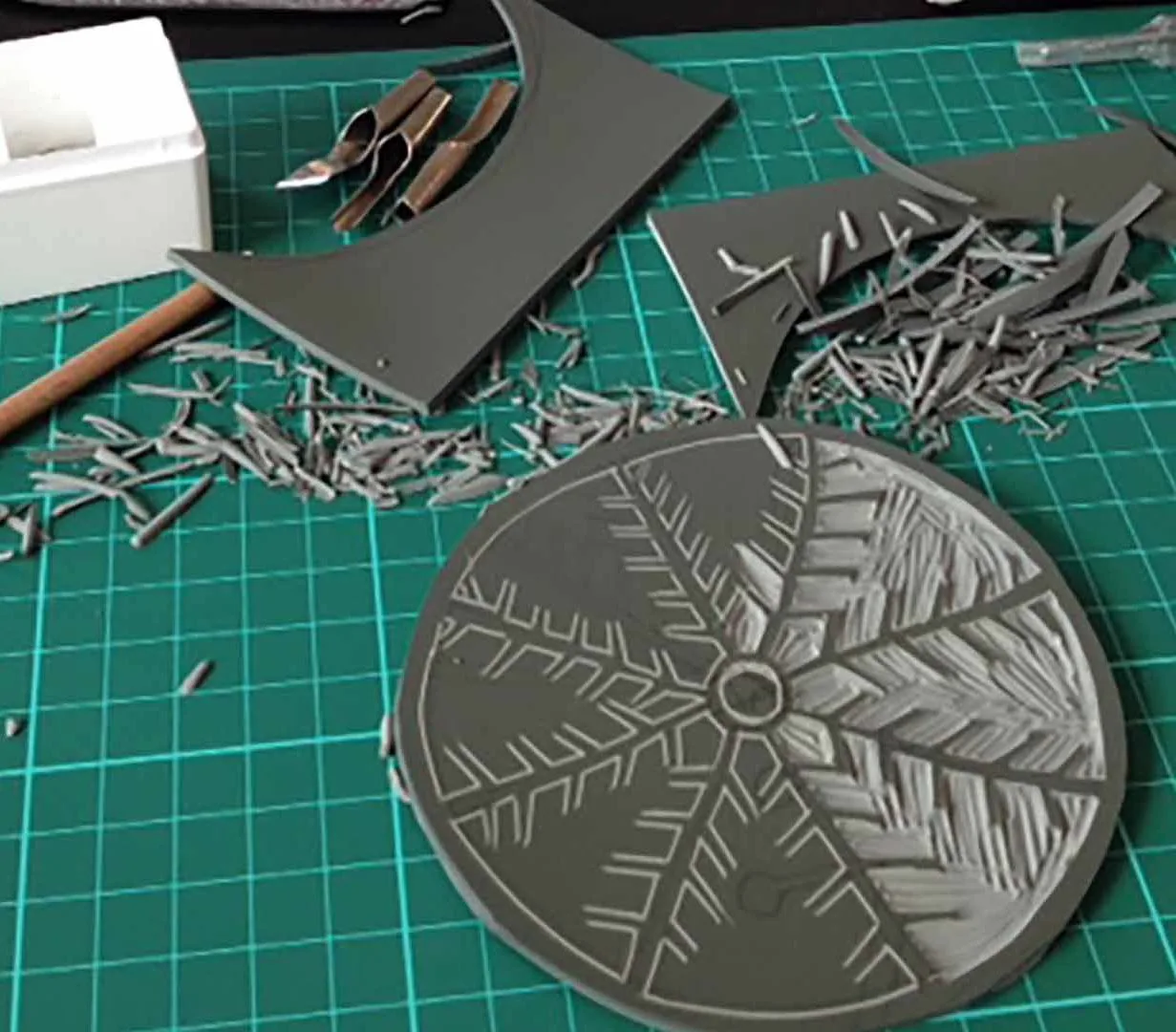 Lino Printing Christmas Cards