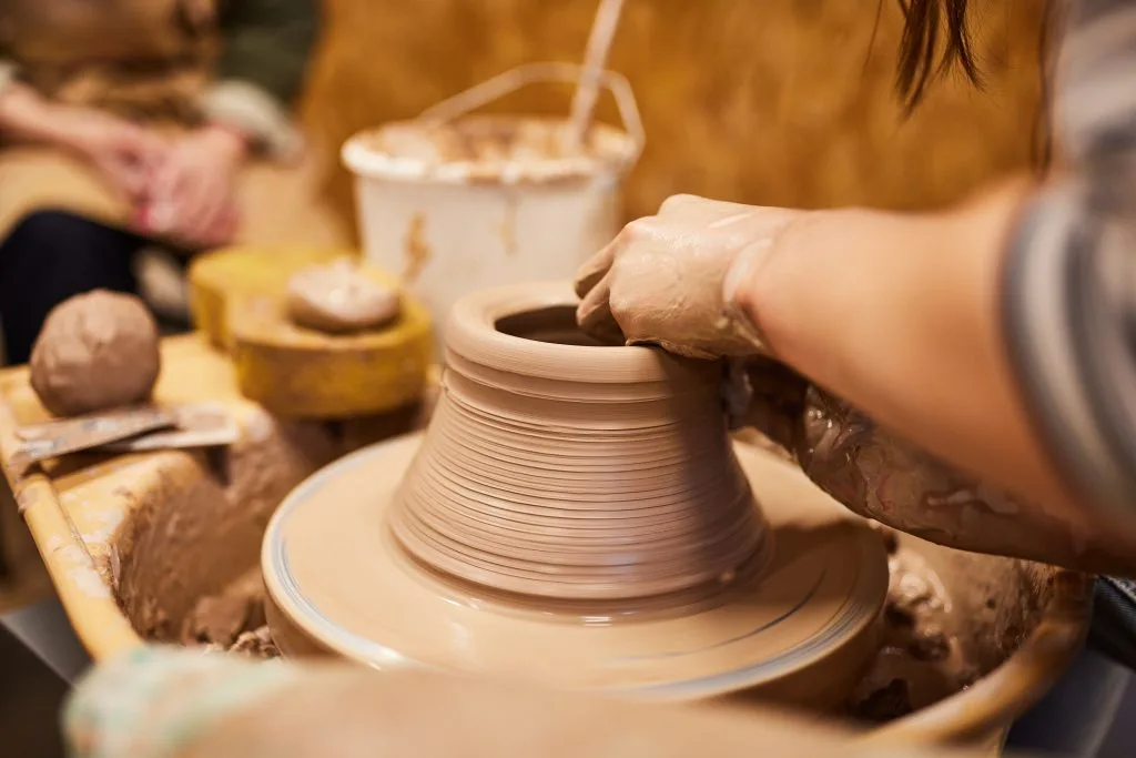 pottery throwing at The Art House