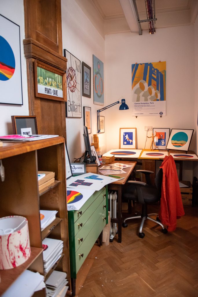 The Studio of Designer Dave Royston at a previous Open Studios event.