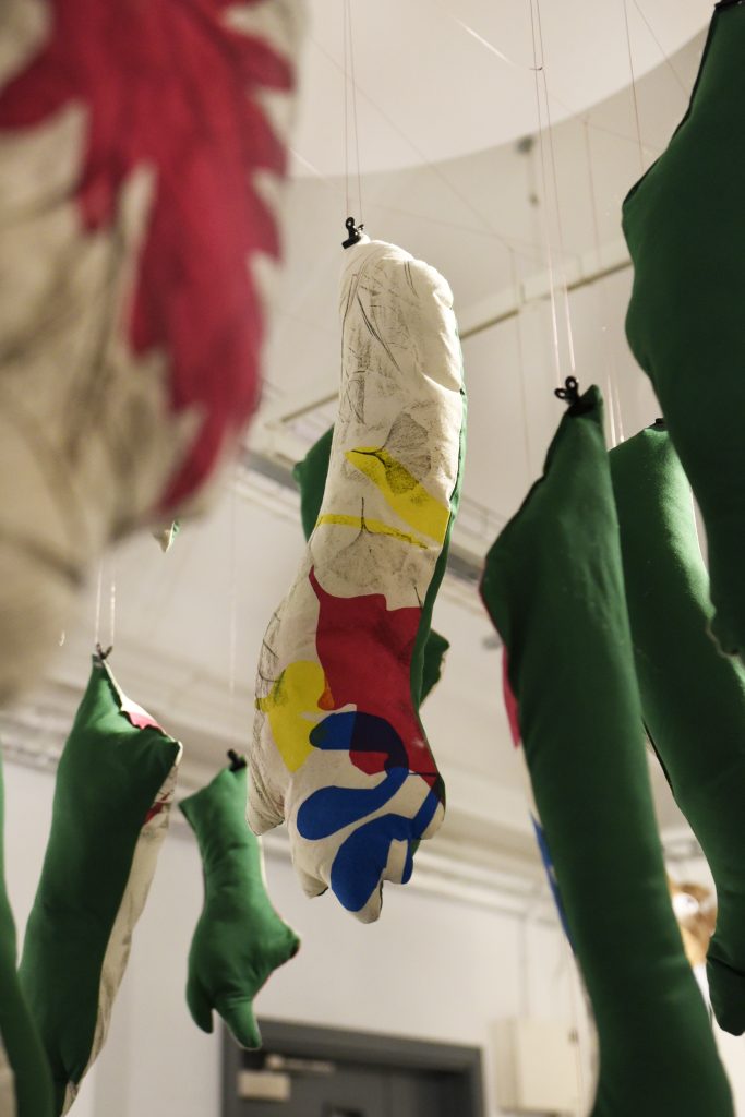 Fabric Sculptures in Seaglass Exhibition