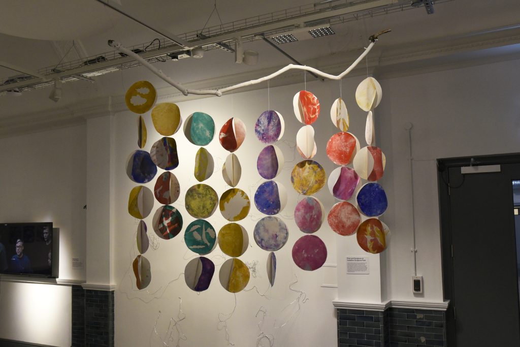 Display of gelli prints