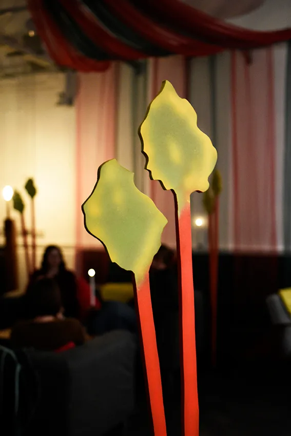 Rhubarb Lounge decorations
