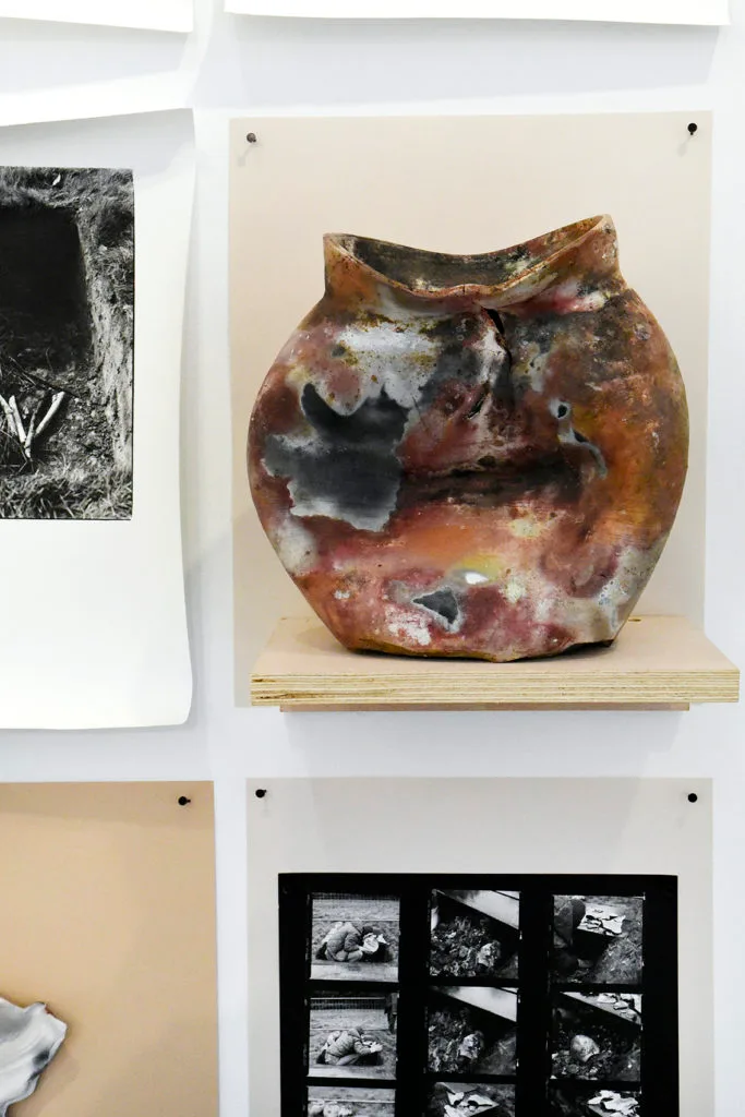 Ceramic pit fired pot