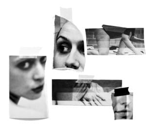 A collage of Darkroom test strips