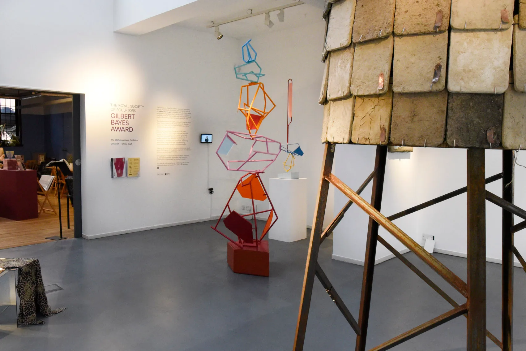 The Gilbert Bayes 2025 Awardees Exhibition Gallery space filled with contemporary sculpture pieces